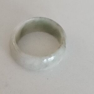 Jadeite Ring US8 Jade Band Ring - 100% Natural Burmese Jadeite Grade A Myanmar